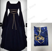 Medieval Witch Dress for Women Cosplay Vampire Bride Halloween Carnival Party Performance 2023 New Clothing Middle Ages Costumes