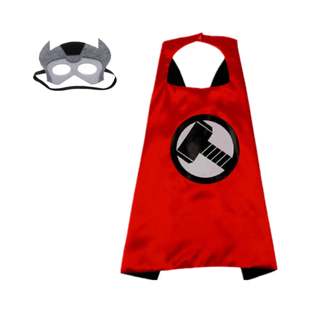 MINISO Superhero Cape Cartoon Anime Cosplay Costumes Gig Cape Mask Halloween Clothing Boy Birthday Gift Girl Novelty Accessories