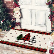 Christmas Floor Mat Entrance Doormat Bedroom Bath Toilet Anti Slip Carpet 2024 Merry Christmas Decoration for Home New Year Gift