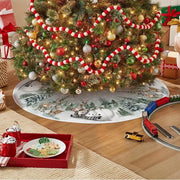 Snowman Reindeer Christmas Tree Skirt Snowflake Xmas Tree Mat Christmas Decorations For Home Winter Holiday New Year Gifts