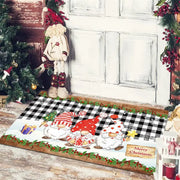 Christmas Floor Mat Entrance Doormat Bedroom Bath Toilet Anti Slip Carpet 2024 Merry Christmas Decoration for Home New Year Gift