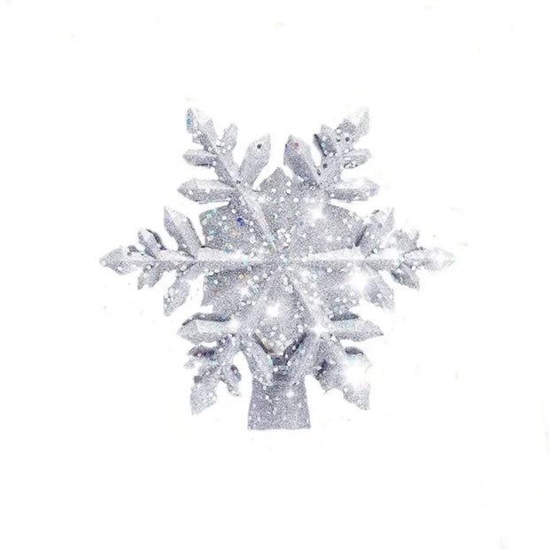 Christmas Tree Topper Lighted Snowflake Tree Topper Rotating LED Snowflake Projector 3D Glitter Projector for Xmas Tree Decor
