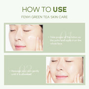 Green Tea Skin Care Set Oil Control fresh Serum Day Cream Repair Face Nourish Toner Cleaning Mud Mask Skin Care suit