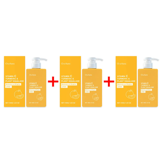 Vitamin C Lightening Body Lotion Deep Hydration Improve Rough Dullness Fade Melanin Turmeric Cream Brightening Skin Care Product