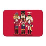 Nutcracker Doll Floor Door Kitchen Bath Mats Anti-Slip Indoor Christmas Soldier Toy Doormat Garage Entrance Rug Carpet Footpad