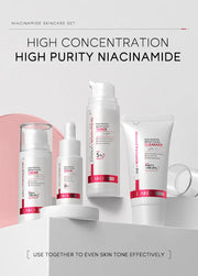 Niacinamide Skin Care Set Oil Control Anti-Wrinkle Aging Fine Lines Serum Whitening cream Repair Face Nourish Toner 4 Set box