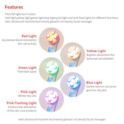 Facial Electroporation LED Photon Beauty Device RF Radiofrequen EMS Lifting Tighten Machine Skin Care Microcurrent Face Massager