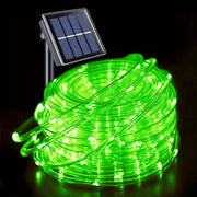7M/12M/22M/32m Outdoor Solar Tube Rope Led Light Garden Christmas Decoration Fairy String Light Outdoor Wedding Party Led Lamp