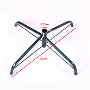 Foldable Christmas Tree Stand Iron Flagpoles Base Mount Brackets with Thumb Screw Christmas Tree Fixing Tools Accessories
