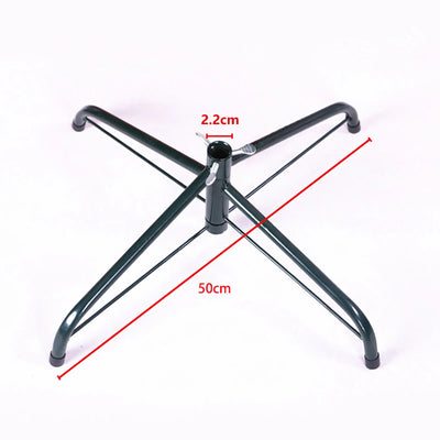 Foldable Christmas Tree Stand Iron Flagpoles Base Mount Brackets with Thumb Screw Christmas Tree Fixing Tools Accessories