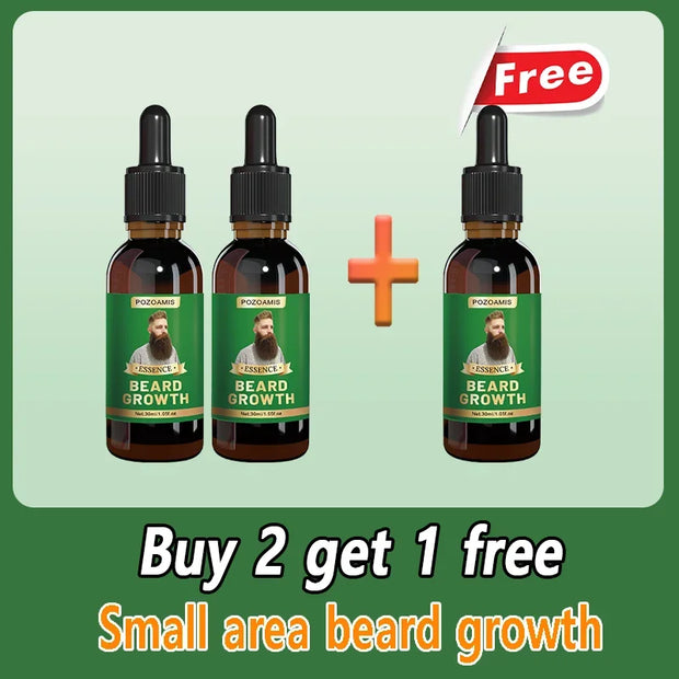 Beard Growth Serum Fast Styling Thicker Longer Fuller Beard Softening
