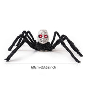 Halloween Animatronic Doll Spider Decorations, Haunted House Prop, Motion Activated Glowing Eyes Sound Control Scary Walking Toy