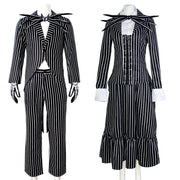 The Nightmare Before Christmas Cosplay Costume Jack Skellington Cosplay Jack Mask Uniform Clothes Suit Halloween Xmas Costumes