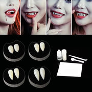 1/2/3/4pcs Halloween Decoration Vampire Teeth Fangs Dentures Props Halloween Cosplay Props False Fangs With Solid Glue Halloween