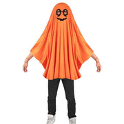 White Halloween Cloak Cape Fright Clothes Trick-or-Treat Spooky Pumpkin Cloak Black Eye Full Suit Ghost Cosplay Costume