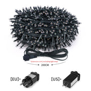 1/2/3Pcs LED String Light 10M/20M/30M Christmas Tree Fairy Outdoor Festoon 220V EU Plug/110V US Plug,Party Decor Lamp CW/WW/RGB