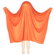 White Halloween Cloak Cape Fright Clothes Trick-or-Treat Spooky Pumpkin Cloak Black Eye Full Suit Ghost Cosplay Costume