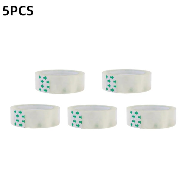 20/5PCS Transparent Tape Office Tape for Home and School 0.8cm 1.2cm 1.8cm Multifuntion High-viscosity Adhesive Tape