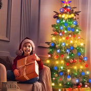2025 NEW Christmas Decorations Christmas Tree Led Lights String Application DIY Image LED RGB IC Fairy Lights Bluetooth Control