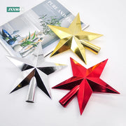 Gold and Silver Red Tree Top Star Christmas Decorations for Home Xmas Tree Toppers  Ornaments Navidad New Year 2023 Natal Noel