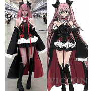 Anime Seraph Of The End Krul Tepes Cosplay Costume Owari No Seraph Witch Vampire Wig Dress Boot Woman Sexy Christmas Suit
