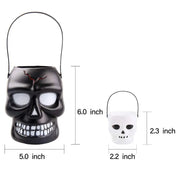 Halloween Candy Bucket Portable Candy Barrel Lightweight Shaped Trick or Treat Basket Ornament Halloween Party Decoration