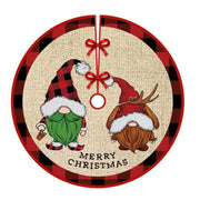 90CM Cartoon Christmas Tree Skirt Crafts Tree Surround Base Set Merry Christmas Decorations for Home Xmas Ornaments Navidad
