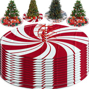 Christmas Tree Skirt Xmas Tree Mat Plush Trees Skirts Flowers Surround Bottom Carpet Base Round Cover Rug New Year Party Decor