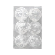 6Pcs Christmas Tree Balls 60mm Small Christmas Tree Decoration Ornaments for Xmas Christmas Tree Festive Home Party Wedding