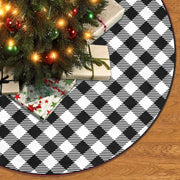 Forest Wreath Christmas Tree Skirt 36" Fall Tree Skirt Mushroom Fox Rabbit Deer Tree Mat for Thanksgiving Christmas