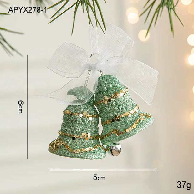 Christmas Decorations Christmas Tree Ornaments Green Butterfly Snowflake Decorations and Home Christmas Party Decorations