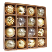 6cm 12/16pcs Christmas Ball Ornaments Printed Purple Red Christmas Tree Party Decoration New Year Christmas Spheres Pendant 2025