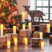 9-180pcs LED Candles with Flickering Flameless Candles Battery Operated Pillar Candles Wedding Decoration Candlelight Christmas