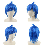 Inside Out Joy Cosplay Costume Princess Dress+Wig+Hairpin For Kids Girls Halloween Carnival Birthday Happiness Dress Up