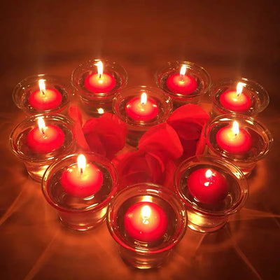 1 Pcs Wedding Floating Candles Mini Smokeless Candles Romantic Party Decoration For Event New Year Christmas Tealight Candles