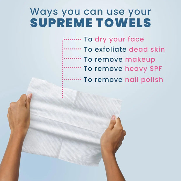 50pcs/box Clean Towels Face Towel Disposable Clinically Tested Face Towelette Facial Makeup Remover Dry Wipes Ultra Soft