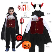 Girls Red Vampire Halloween Kids Costumes for Girl 2025 Carnival Party Prom Gown Ghost Bride Gothic Cosplay Children Clothing