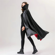 Halloween Vampire Costume Adult Kids Dracula Devil Witch Cosplay Cape Medieval Gothic Steampunk Death Cloak Lace-Up