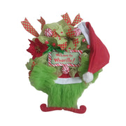 Christmas Thief Wreath for Front Door Green Elf Legs Christmas Wreath Hanging Welcome Sign Home Decoration Indoor Outdoor