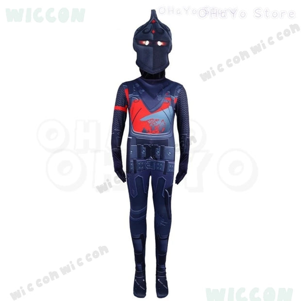 Game Skin Outfit Fortnitte Cosplay Fishstick Omega Jumpsuit Black Knight Costume Carnival Adults Kids Halloween Roleplay