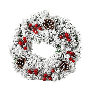 Christmas Hanging Decorations Versatile PVC Door Decor Wreaths Bow/Berry/Santa/Reindeer Artificial Wreaths Home New Years Gifts