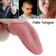 Steel Needle Tongue Piercing Magician Props Halloween Fool's Day Trickery Toys Fake Simulation Magic Realistic Fake Tongue Prank
