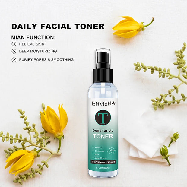 ENVISHA Toner For Face Vitamin C Hydrating Moisturizing Refreshing Facial Water Skin Care Cleaning Shrink Pores Korean Cosmetics