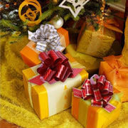 New 24/12PCS Christmas Pull String Bows Big 5 Inch Gift Bows Ribbon for Xmas Present Wrapping Florist Flower Basket Decoration