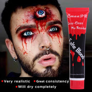 10pcs Red Artificial Fake Blood Is The Perfect Choice For Realistic Prank Makeup, Suitable For Costume Parties，Halloween Makeup