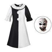 Terrifier Clown Cosplay Costume Adult Men Women Horror Carnival Party Dress Hat Mask Killer Clowns Jumpsuit Halloween Costumes