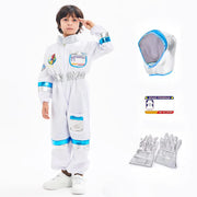 Kids Astronaut Cosplay Costume Nasa Boys Girls Spaceman Pilot Child Halloween Dress Up One-piece Jumpsuit Outfit Party Bodysuit