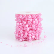 10M 3-8mm Beads Garland Pearl Strands Fish Chain Ribbon for Christmas Tree Wreath Gift Wrapping Decoration