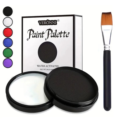 30g Water Monochromatic Face Body Painting Palette Kit Cosplay&Halloween Face Paint & Body Paint Makeup For Stage&Carnival,Party