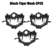 Halloween Skull Party Mask Anime Dragon God Skeleton Half Face Masks Bone Skull Animals Mask Cosplay Dance Prom Costume Props